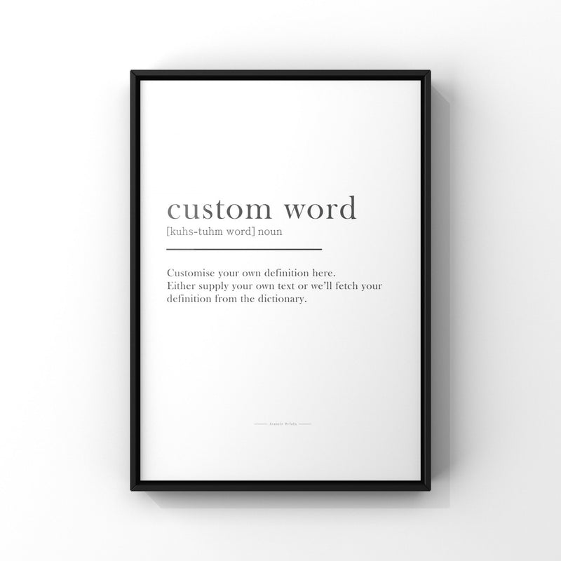 YOUR CUSTOMIZABLE WORD